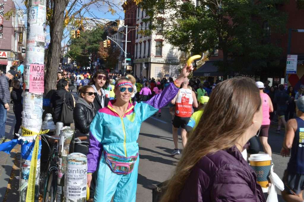 NYC Marathon banana lady