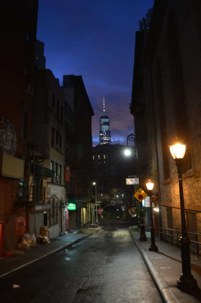 WTC building view from Chinatown