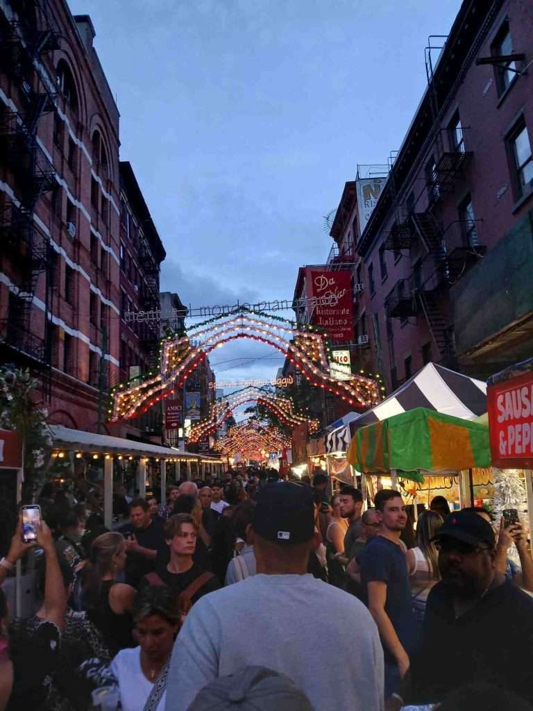 People walking at festival NYC