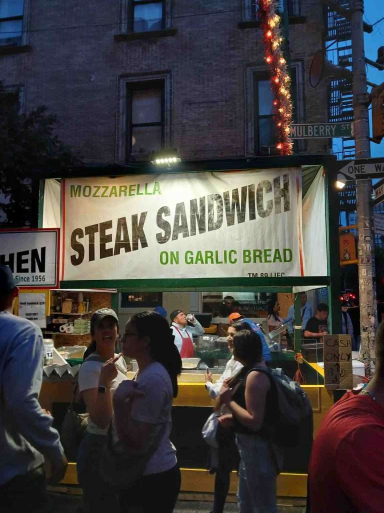 Steak sandwich stand NYC