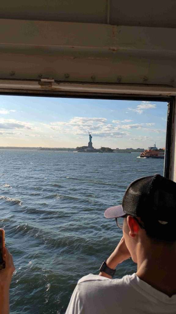 Statue of Liberty view from ferry