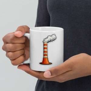 NYC Steam Pipe Coffee Mug White