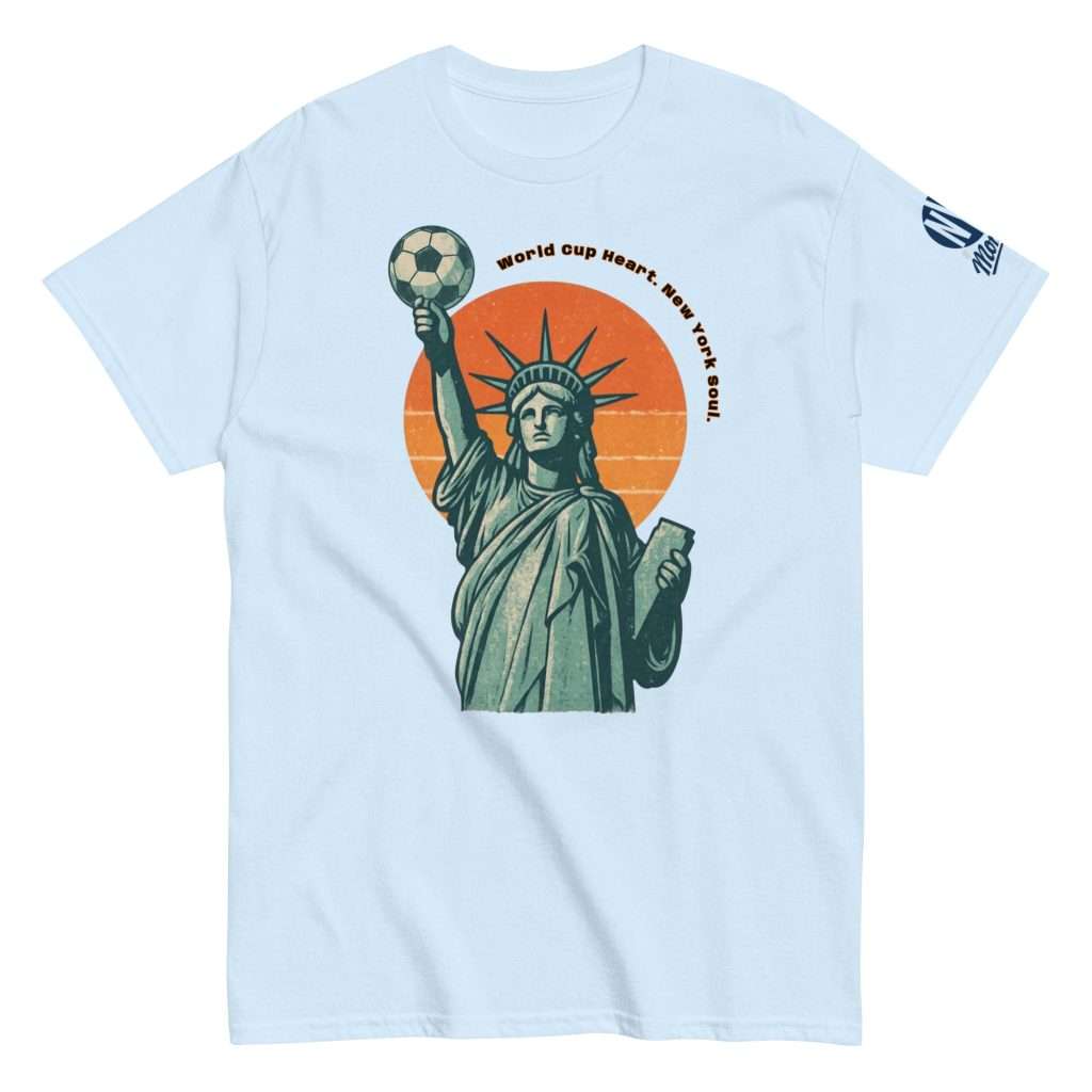 World Cup Heart New York Soul T-Shirt statue of Liberty