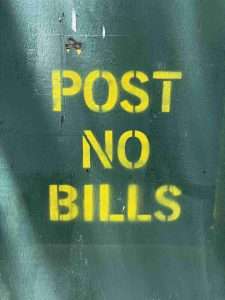 Post no bills sign nyc
